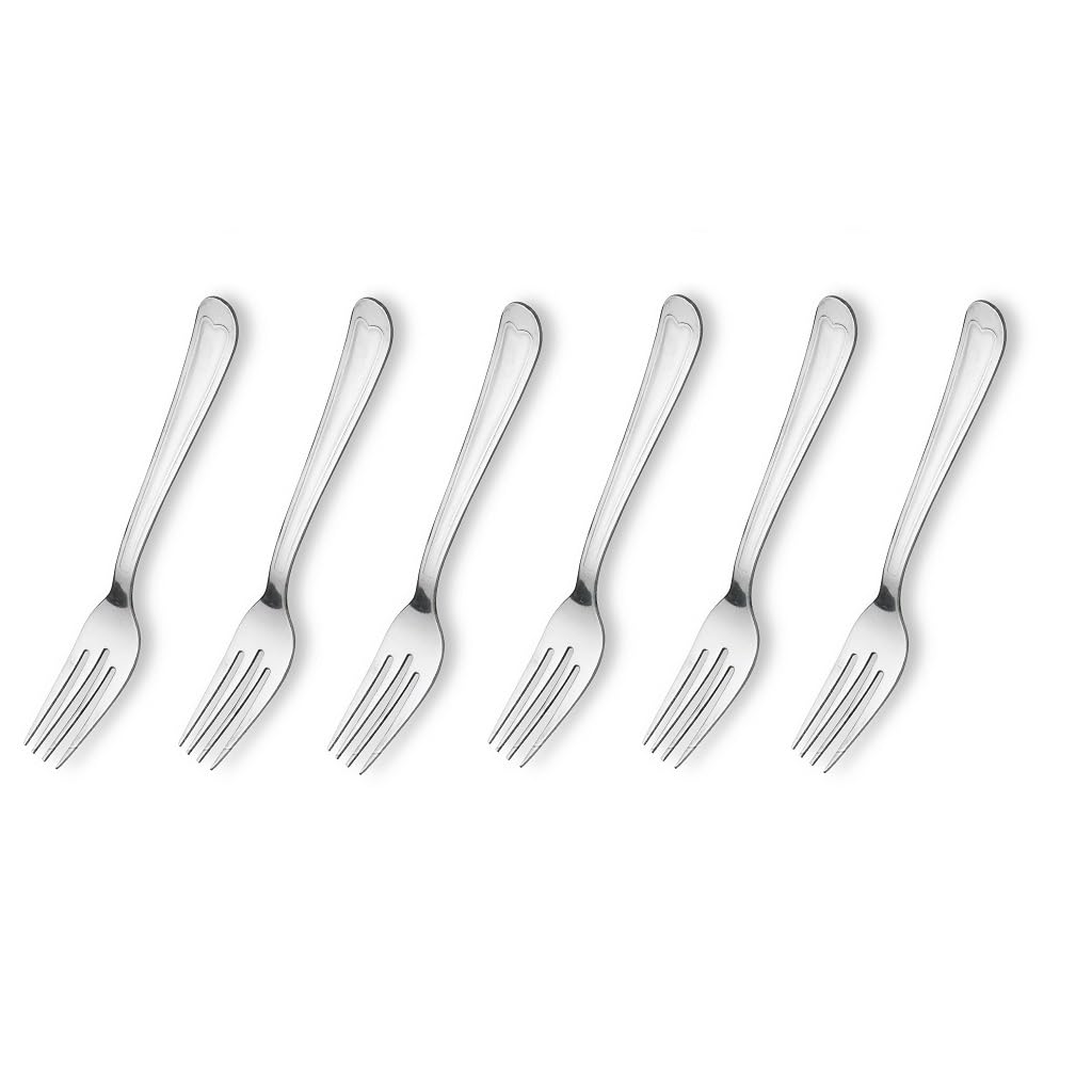 Crystal Sleek Dessert Fork (Set Of 6)
