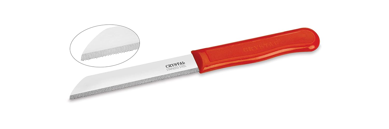 Crystal 18 Cm Sleek Serrated Edge