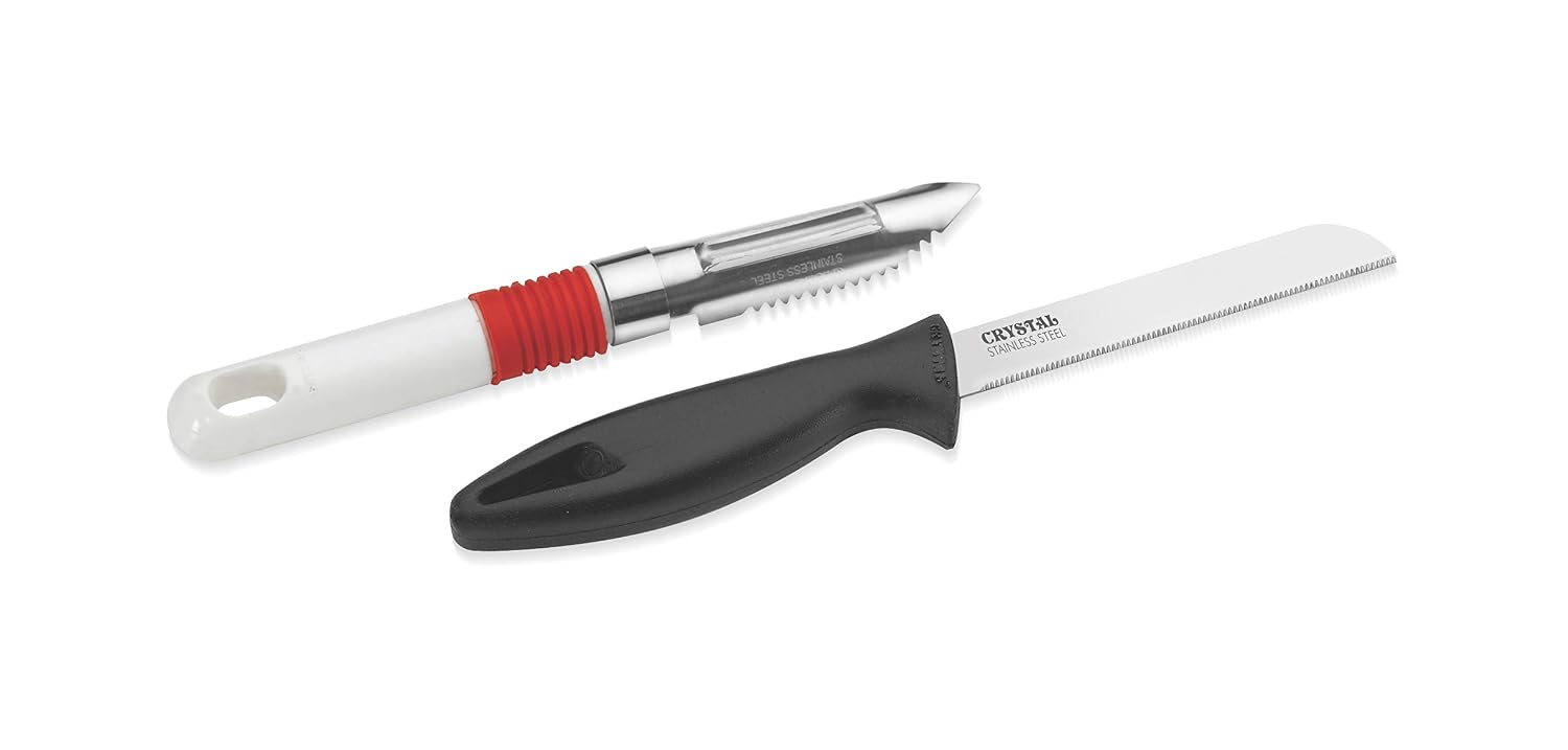 Crystal Knife And Peeler Set