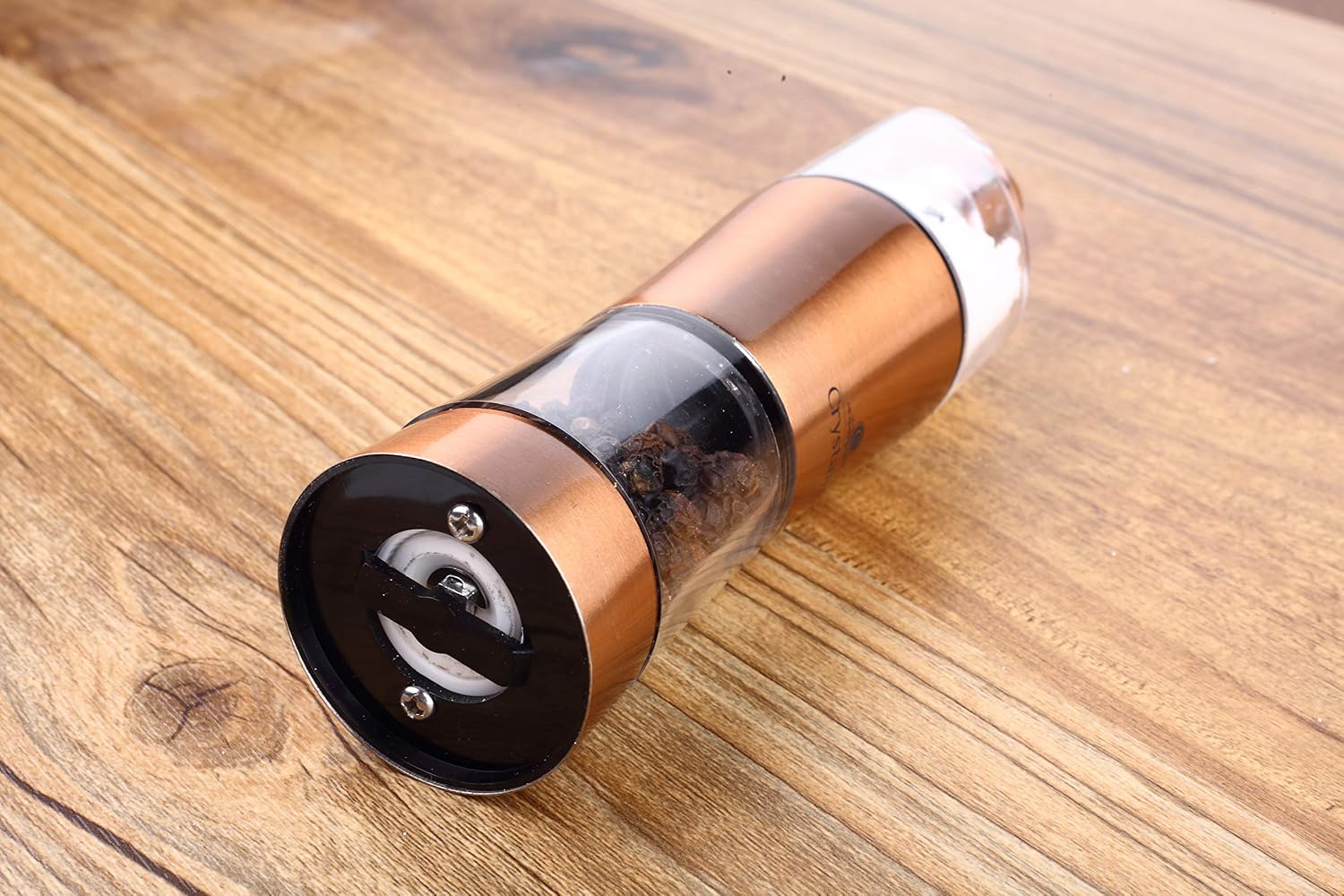Crystalina Pepper Grinder & Salt Shaker