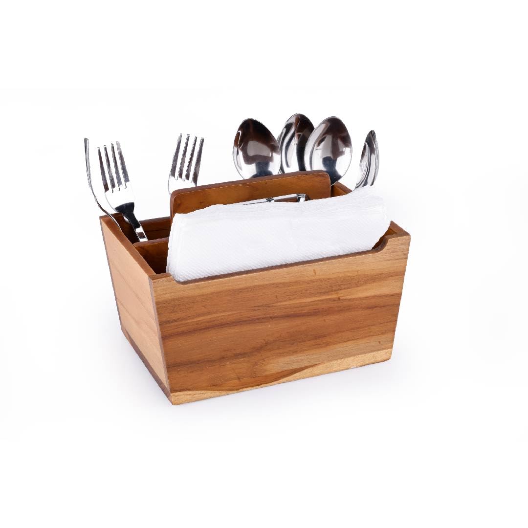 Crystal T/W Table Caddy With Handle 4 In 1