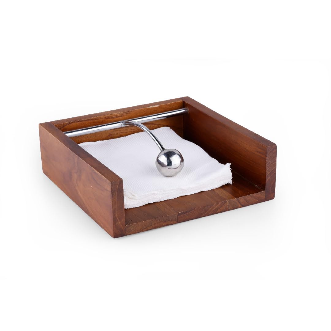 Crystal T/W Napkin Holder With Weight