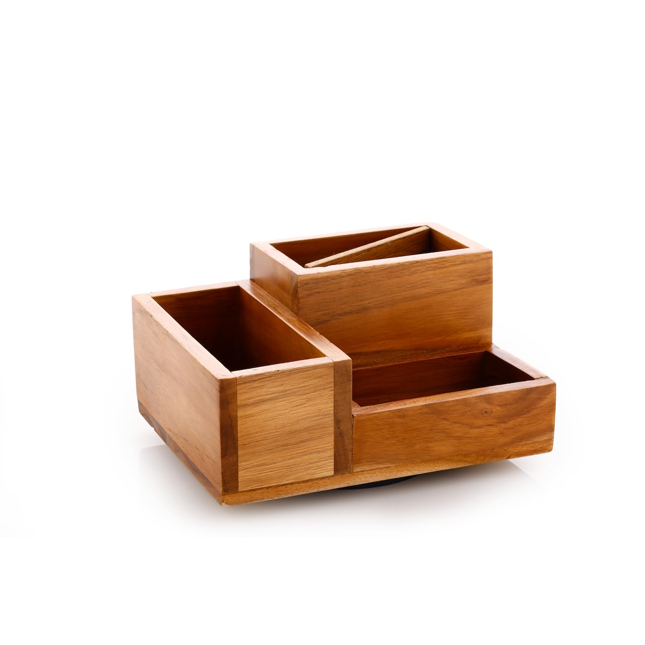 Crystal T/W Revolving 3 Compartmrnt Organiser