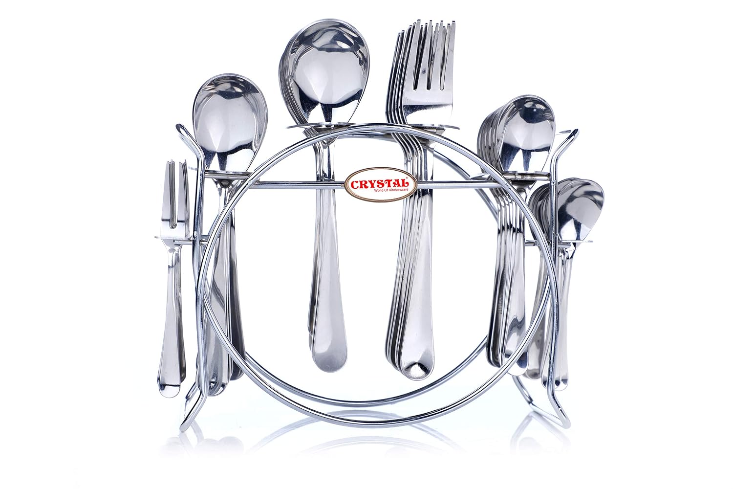 Crystal 37 Pcs Set Without Knives (Modish)