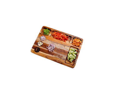 Crystal Teakwood Chop N Organise Xl With 7 Compartments
