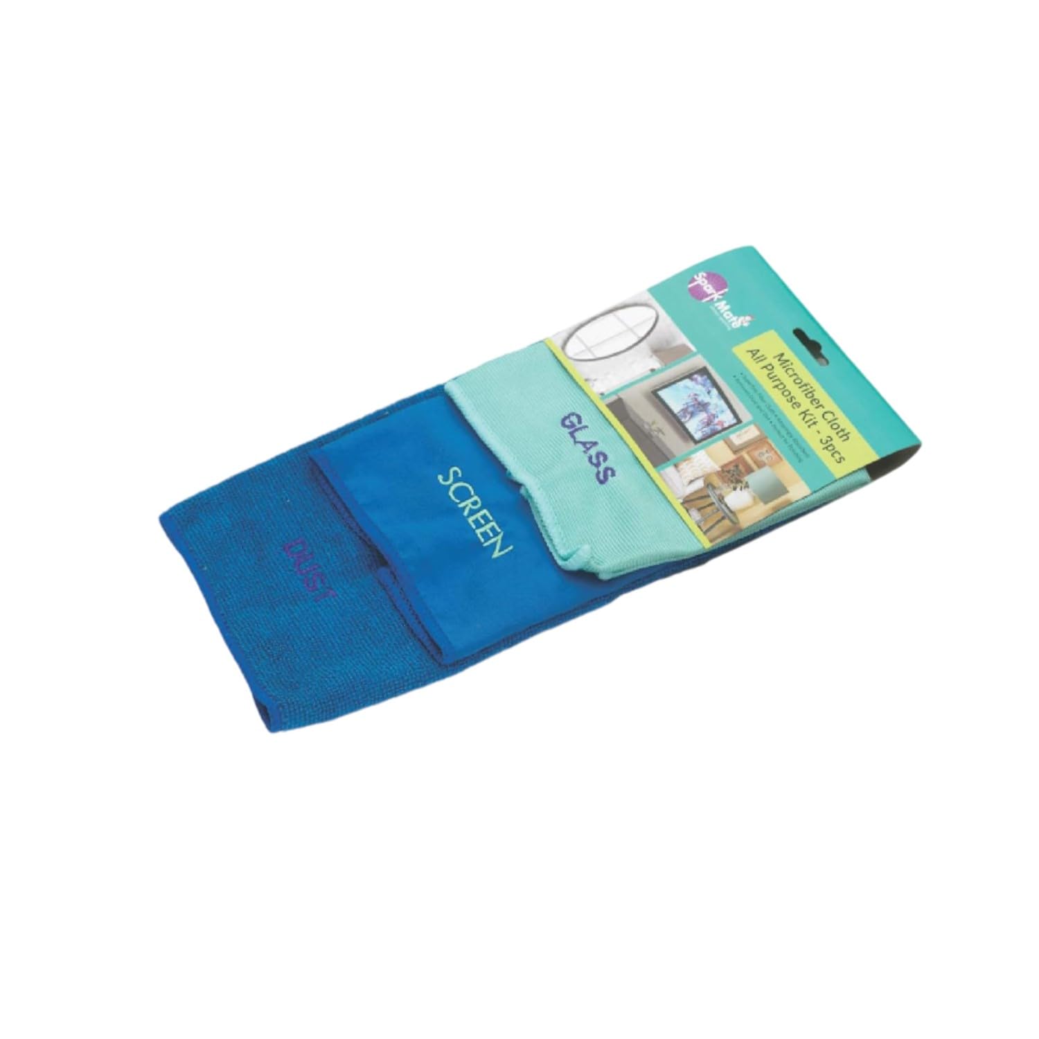 Sparkmate By Crystal Microfiber Cloth All Purpose Kit (3 Pcs) 30Cmx30Cm