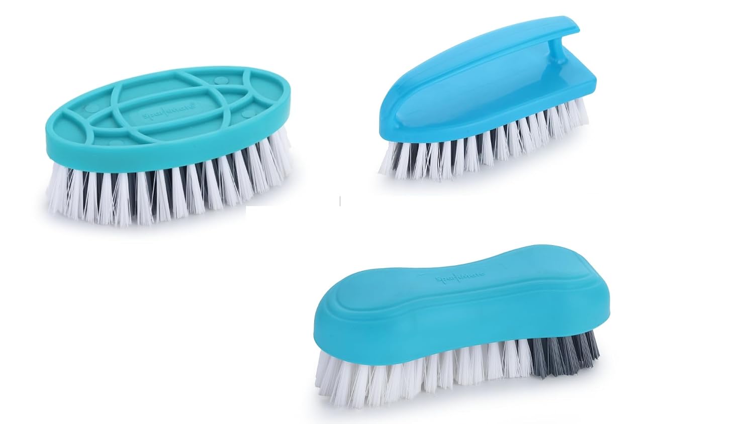 Sparkmate By Crystal Set Of 3 Brush ( Oval SMB006 + Iron SMB008+ Easy Cloth Brush-SMB007 )