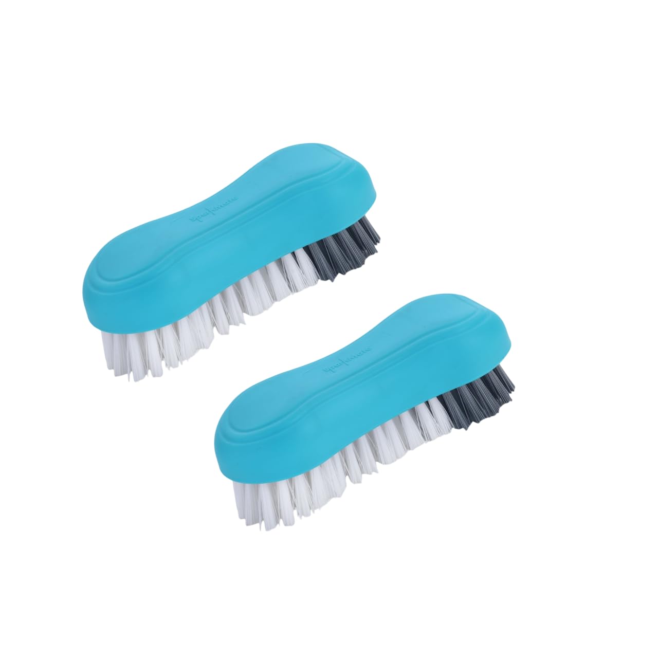 Sparkmate By Crystal Premium Cloth Brush, With Soft & Hard Bristles, Assorted, Plastic (Pack Of 2)