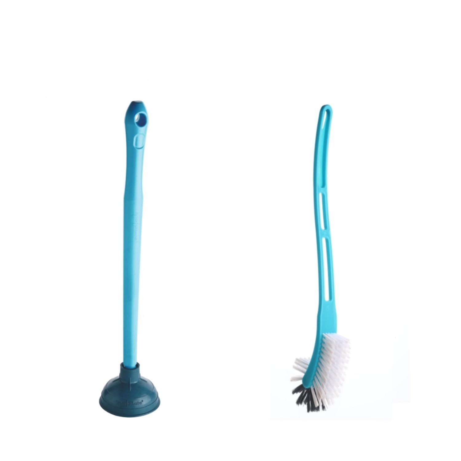 Spark Mate Power Twin Side Toilet Brush + Spark Mate Multipurpose Plunger Regular SMB001+SMG013