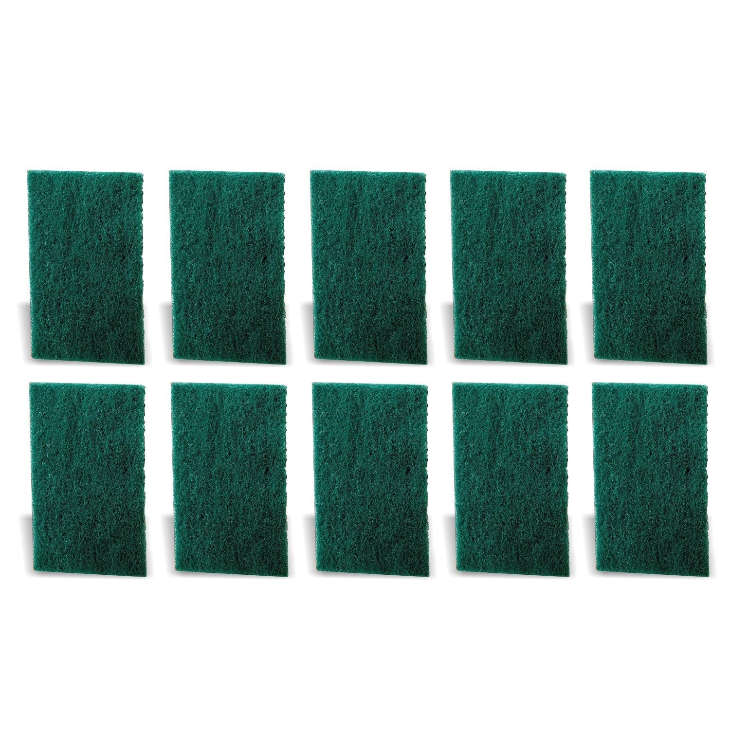 Sparkmate By Crystal Nylon Green Scrub Pad (Pack Of 10)